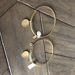 Two NWT Gold Tone Chrysalis  rhinestone “I”